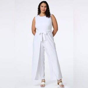 ❤️Cato’s Elegant Plus Size White Jumpsuit